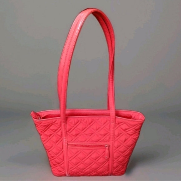 VGUC VERA BRADLEY Iconic Vera Tote CORAL REEF Handbag Very Clean See Pics/Cond'n - Picture 2 of 8